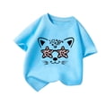 thumbnail image 3 of Xuewenshw T-Shirt Graphique Mignon pour Fille, Col Rond, Manches Courtes, Été, Décontracté, T-Shirt, Banane, Filles, 3 of 5