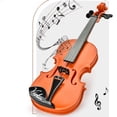 thumbnail image 2 of B Kids Simulation Violin Toy Playable Musical Instrument Beginner Violin With Bow Educational Music Toy 5.91 X 2.76 Inches 1.38 Lb, 2 of 6