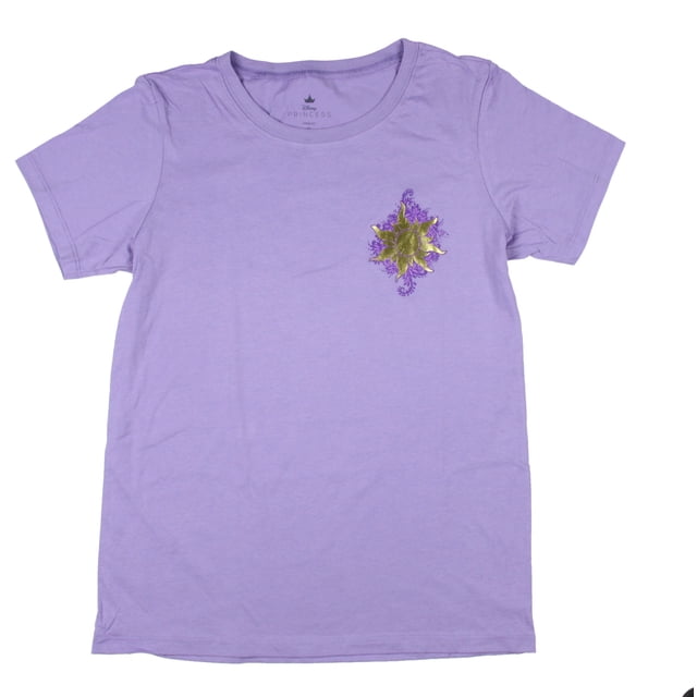 Disney Tangled Chandail pour Femmes Raiponce T-Shirt Lavande Soleil (LG)