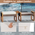 thumbnail image 4 of Gymax Set Of 2 PE Rattan Wicker Ottomans Outdoor Patio Footstools Multipurpose Furniture, 4 of 7