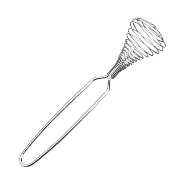 WHEANG Stainless Manual Egg Beater Baking Stick Kitchen Tool Spring Head Egg Beater
