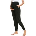 thumbnail image 2 of Amerteer Women's Maternity Solid Color Stretchy Comfortable Lounge Pants, 2 of 9