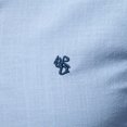 thumbnail image 4 of RXIRUCGD Chemise Blouse pour Homme, Mode Décontractée, Couleur Unie, Manches Longues, Col Rabattu, Bleu Pâle, Taille : 2TG, 4 of 9