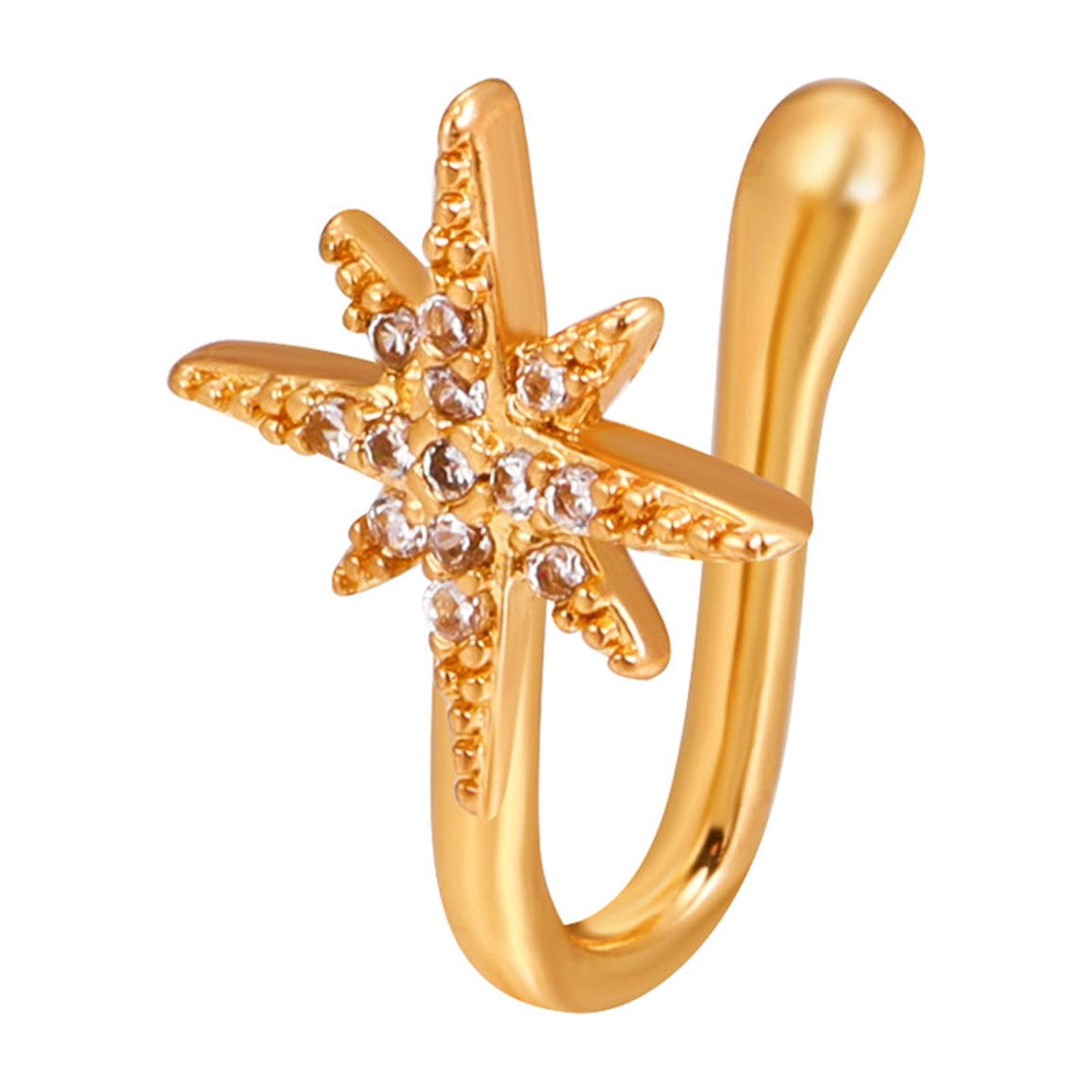 Anneaux de Nez à Clip pour Femmes Anneau de Nez Non Percé Manchette de Nez Ajustable