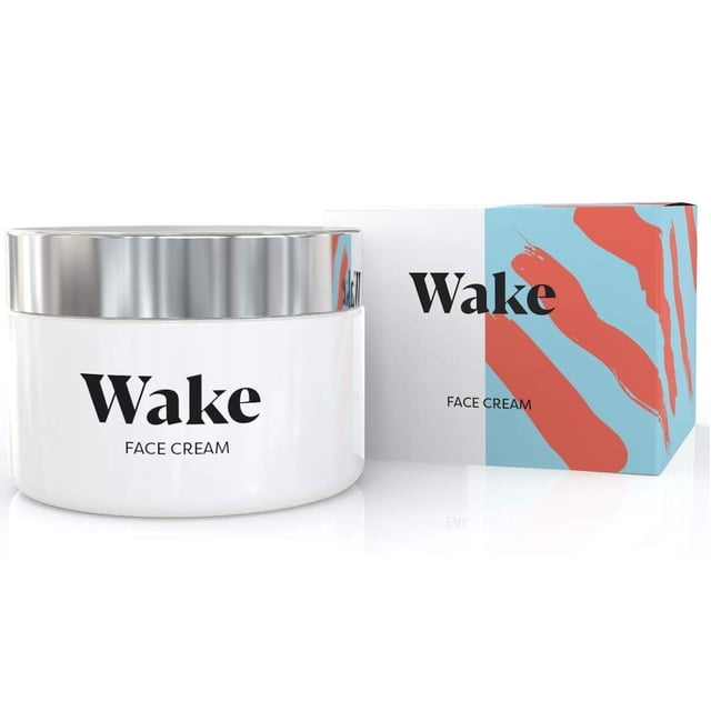 Wake Skincare Crème pour le Visage - Hydratant Anti-Rides Efficace - Contient des Antioxydants Naturels et des Propriétés Actives Anti-âge pour Réduire les Ridules et les Rides - 50 ml