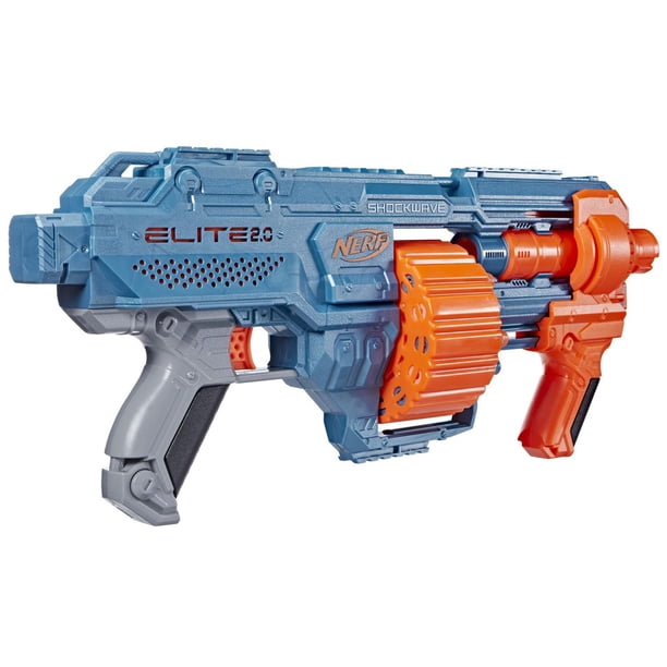 Nerf Elite 2.0 Shockwave RD-15 Blaster, 30 Nerf Darts, 15-Dart