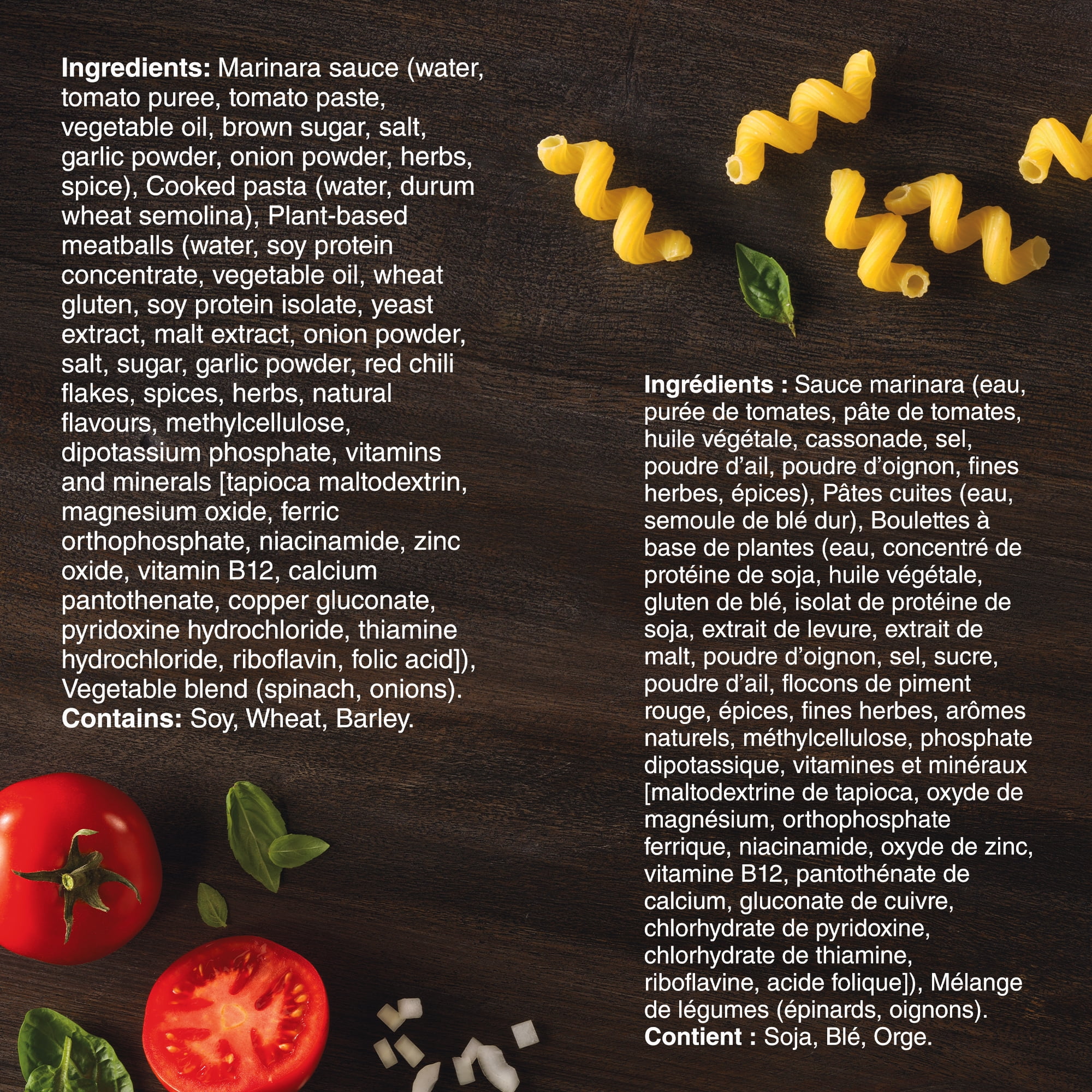 Gardein Suprême Bols à Base de Plantes Boulettes Marinara Bol Repas Surgelé, Pâtes Cavatappi avec Boulettes à Base de Plantes, Épinards et Oignons dans une Sauce Marinara, 19 g Protéines Repas surgelé, 255g