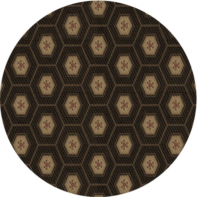 Ahgly Company Tapis d'Intérieur Lavable en Machine Carré Rouge Brun, 3 Pieds Carré