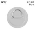 thumbnail image 1 of 8 Pcs, Anneau en D en Acier Inoxydable de 8cm avec Colle pour Bateau Gonflable en PVC, Radeau, Canot, Kayak, Planche de Surf, Attache SUP, 1 of 2