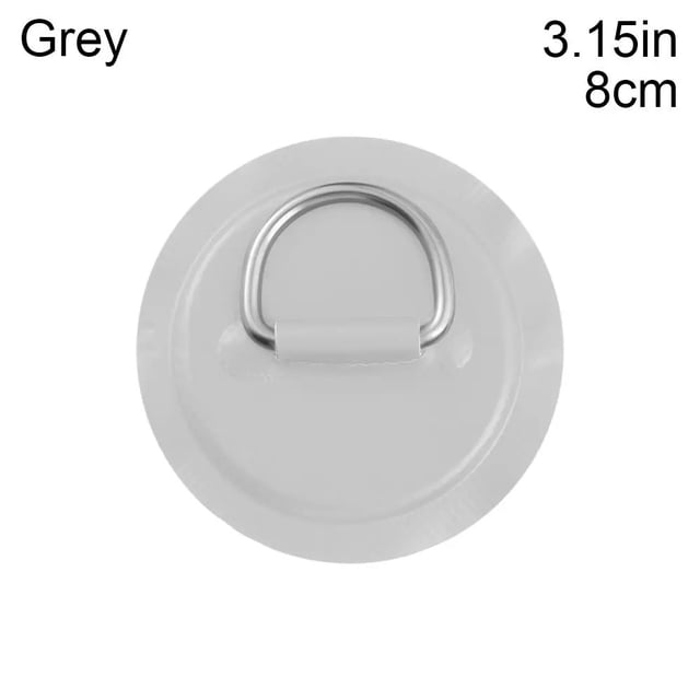 8 Pcs, Anneau en D en Acier Inoxydable de 8cm avec Colle pour Bateau Gonflable en PVC, Radeau, Canot, Kayak, Planche de Surf, Attache SUP