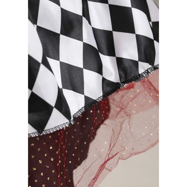 Burgundy Harlequin Kid's Costume