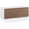 thumbnail image 3 of SONOROUS Studio ST-110B Wood and Glass TV Stand with Hidden Wheels for Sizes up to 65" (Modern Design with 4 Shelves For Your Audio/Video Components and Consoles, Comes with I/R Repeater)-Walnut Cover, 3 of 6