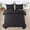 Square-Black, variant on JML 3 Pieces Black King Comforter Set, Soft Microfiber Bedding Set With 1 Comforter and 2 Pillow Cases Suit for All Seasons