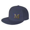 thumbnail image 1 of ZICANCN Alphabet M Pattern Baseball Caps, Trucker Hats for Men And Women, Adjustable Breathable Flat Caps, Navy Blue, 1 of 6