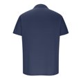 thumbnail image 4 of Dvkptbk Hommes Décontracté Uni Col Rabattu Chandail à Rayures Haute Élasticité Manches Courtes Blouse en Liquidation, 4 of 7