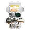 thumbnail image 1 of Shisuyan Shatterproof Mirror Plastic DIY Enthusiasts Dining Room 12Set 3.1x3.1in, 1 of 8
