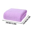 thumbnail image 2 of Suncoda Washclo, Solid Color Pineapple Reseau High Density Fleece Marginal Bath Towel Adult Solid Color Enlarged Bath Towel Thickened Marginal Towel 35X75Cm, 2 of 4