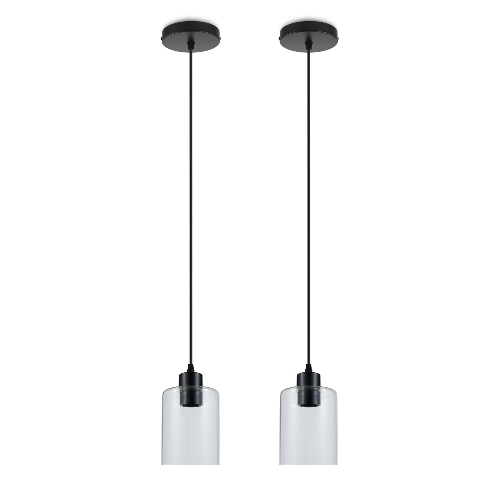 Suspensions de Cuisine Noires Suspensions en Verre Suspensions Suspendues