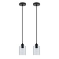 thumbnail image 1 of Suspensions de Cuisine Noires Suspensions en Verre Suspensions Suspendues, 1 of 7
