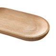 thumbnail image 3 of Oval Wooden Tea Tray Serving dessert dinner plate tableware Table Plate Snacks Food Tea Storage 10x18cm, 3 of 8