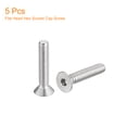 thumbnail image 3 of Unique Bargains 3/8-16x2' Flat Head Socket Cap Screws, 304 Stainless Steel Hex Socket Drive Fasteners Bolts 5Pack, 3 of 5