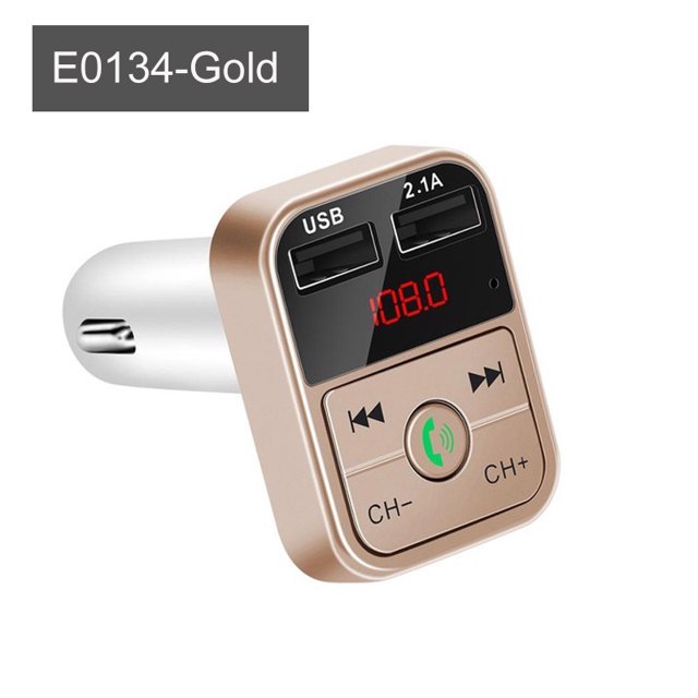 Car Bluetooth 5.0 FM Transmitter Wireless Handsfree Audio Receiver Auto MP3 Player 2.1A Dual USB Fast Charger Car Accessories