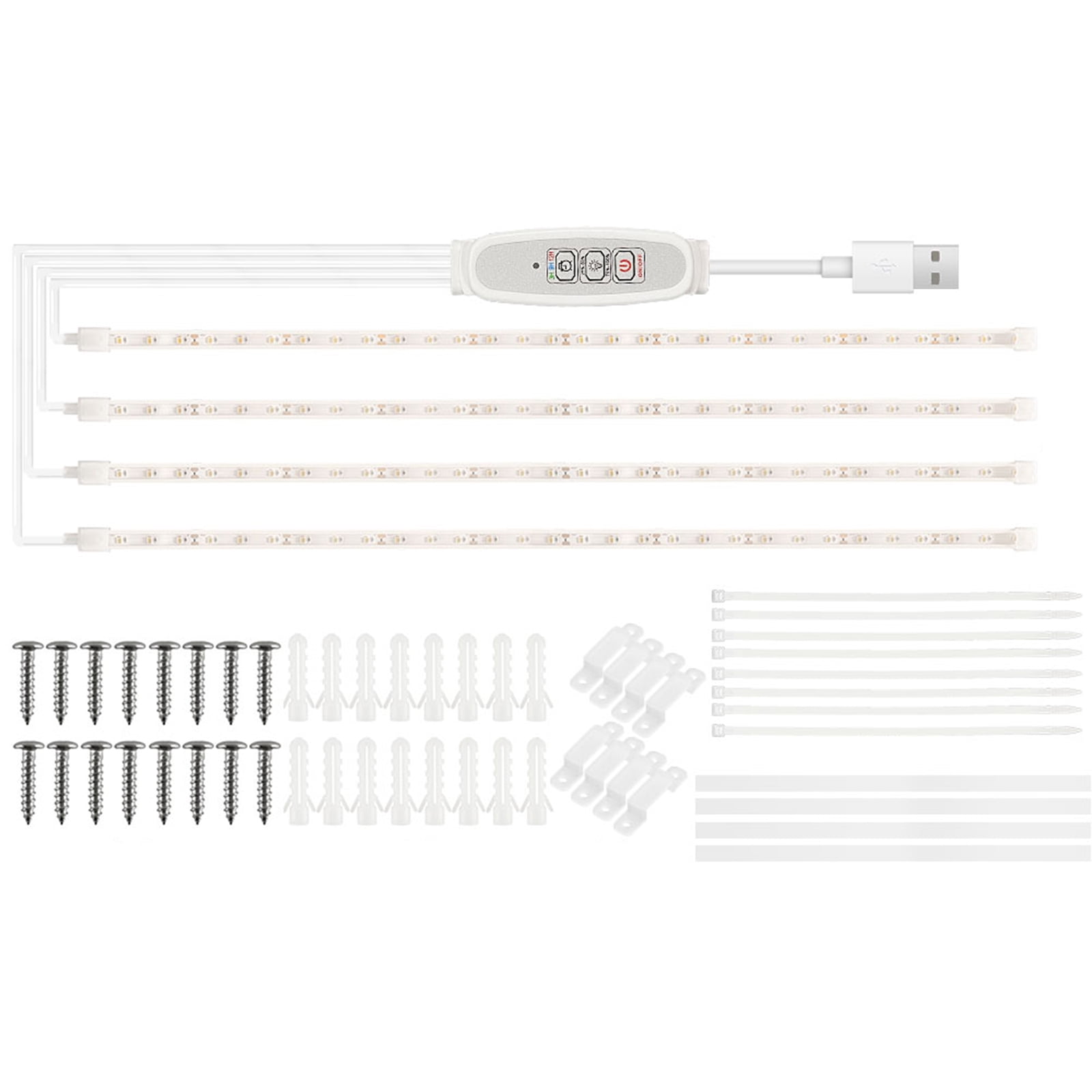 LED Growth Light Strips for Indoor Plants Pink-purple LEDs Grow