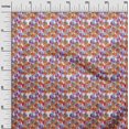 thumbnail image 3 of oneOone Polyester Spandex Tissu Orange Abstractions Matière de Robe Tissu Imprimé Tissu au Mètre 56 Pouces de Large, 3 of 5
