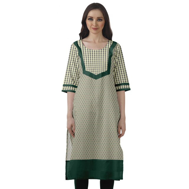 Moomaya Kurti de Designer Bollywood pour Femmes, Kurta Tunique Imprimée Longueur Genou