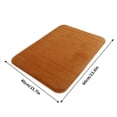 thumbnail image 3 of YoGold Memory Foam Bath Mat, 24" x 16", Ultra Soft and Non-Slip Bathroom Rugs, Water Absorbent And Machine Washable Bath Rug for Bathroom, Shower, And Tub Brown, 3 of 3