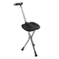 thumbnail image 2 of Walking Cane Stool, Lightweight Adjustable Height Folding Crutch Stool  For Queuing For Elderly, 2 of 8