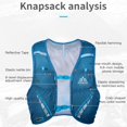 thumbnail image 4 of AONIJIE Sac à Dos d'Hydratation Sac Gilet de Course pour Femmes et Hommes Marathon Course sur Sentier Jogging Cyclisme Randonnée, 4 of 5