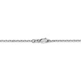 thumbnail image 4 of Collier Chaîne Torsadée à Maillons Ronds 1,8 mm en Or Blanc 10k Pendentif Breloque, 4 of 9
