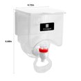 thumbnail image 3 of SuoKom Wall Mounted Oil Dispenser Kitchen Seasoning Organizer Leakproof Oil Container, 3 of 8