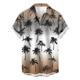 thumbnail image 2 of Weiqiqre Mens T-shirts Loose Fit, Floral Print Tropical Button Down Shirts, 2 of 3