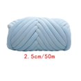 thumbnail image 3 of Langgg 1kg Velvet Chunky Yarn Arm Knitting Rug Chunky Yarn Tapestry Making Hand Knit Pet Bed Crocheting Light Blue, 3 of 9