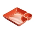 thumbnail image 2 of Todaioua Assiette à Dumplings Style Japonais avec Plateau à Trempette, Plat de Service en Plastique Réutilisable pour Sushi, Assiette à Compartiments Divisés pour Collations hors-D'œuvre, Vaisselle de Fête Style Bento pour la Maison, la Cuisine et la Salle à Manger, 2 of 6