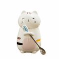 thumbnail image 1 of Cute Cat Ceramic Cup 3D Fun Coffee Cup with Cover and Stirring Spoon Creative Birthday Gift, Couple Cup, 1 of 4