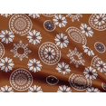 thumbnail image 5 of oneOone Rayon Brown Fabric Block Sewing Material Print Fabric By The Yard 56 Inch Wide, 5 of 5