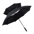 thumbnail image 3 of S SERENABLE Golf Umbrella Double Canopy Vented Umbrella Large Waterproof Sturdy Auto Open Black, 3 of 9
