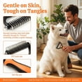 thumbnail image 4 of Outil de Toilettage Pro pour Animaux, Râteau Double Face pour sous-Couche et Peigne de Démattement - Poignée Ergonomique, Réduit la Perte de Poils pour Chiens et Chats à Poils Longs, 4 of 7