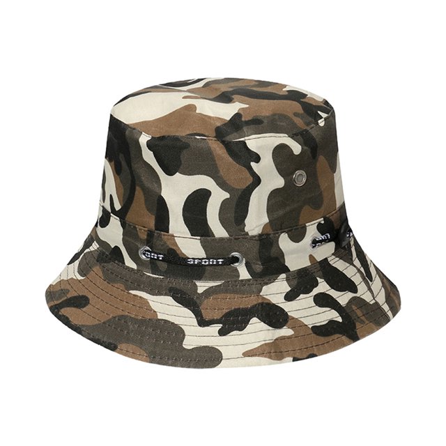 Thinsony Polyester Breathable Fisherman Cap For Sun Protection And Comfort Sunscreen Fisherman Cap Hat Summer disruptive pattern1 58cm 1Set