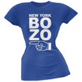 thumbnail image 1 of New York Bozo Pointing Left Royal Soft Juniors T-Shirt, 1 of 1