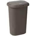 thumbnail image 1 of Rubbermaid Spring Top Trash Can with Lid 13 Gallon Gray Plastic Garbage Bin for Home/Kitchen/Office/Garage, 1 of 3