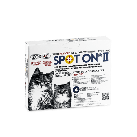 Zodiac SPOT ON II Contrôle des Puces pour Chats et Chatons, Format 4 Mois
