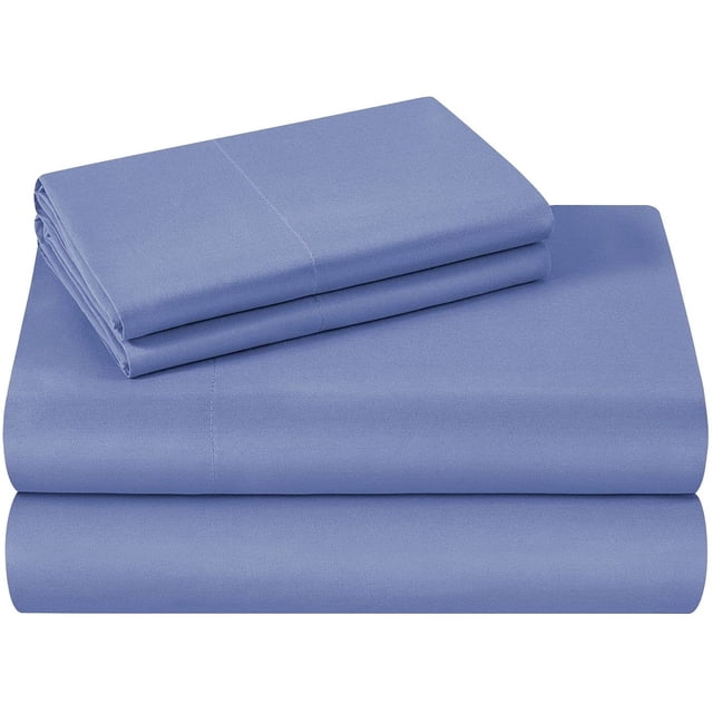 1000 Thread Count 100% Egyptian Cotton 3-Piece Flat Sheet (1 Flat + 2 Pillow Covers) Solid Pattern
