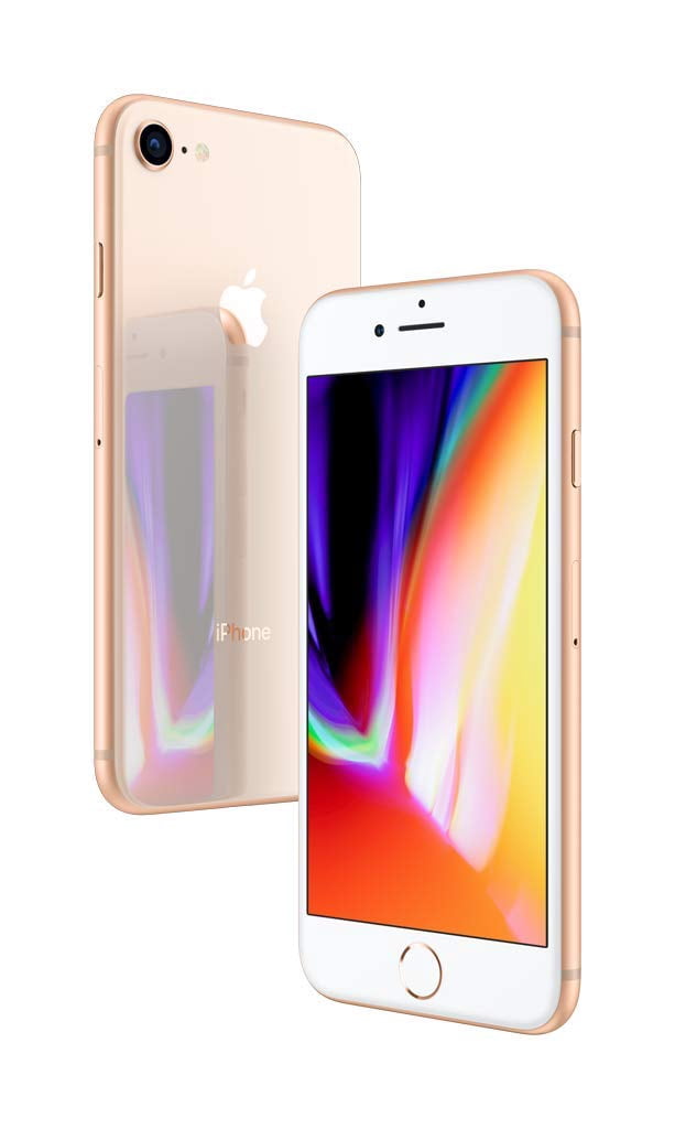 Restored Apple iPhone 8 - 64GB – Gold – 12MP Rear & 7MP Front Camera - Fully Unlocked Smartphone - Fair Condition