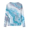 thumbnail image 4 of CEHVOM Femmes Dames Col Rond Hauts Amples T-Shirts Décontractés à Imprimé Blouse à Manches Longues Liquidation, 4 of 5