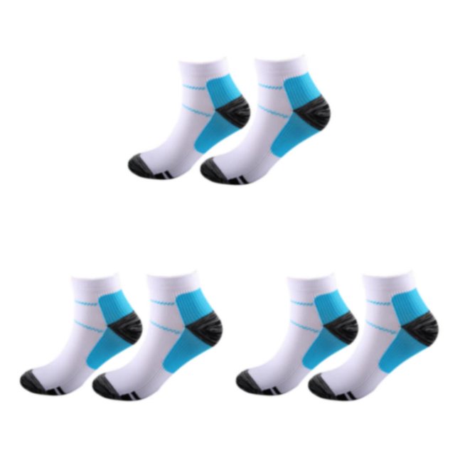 kurtrusly 1/2/3/5 2 Pcs/ensemble Bas de Compression pour Femmes Performance et Réduire la Fatigue Soulager Bleu P/M 3 Pcs
