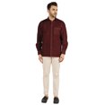 thumbnail image 2 of Bestman Solid Formal Button Down Shirt For Men Long Sleeve With Patch Pocket Business Wear, 2 of 7